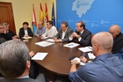 Reunión pro-tren en el Consejo Comarcal del Bierzo